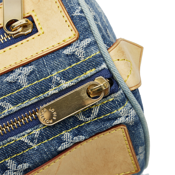 Pre-Loved Louis Vuitton Monogram Denim Neo Speedy 30 - Picture 8 of 12